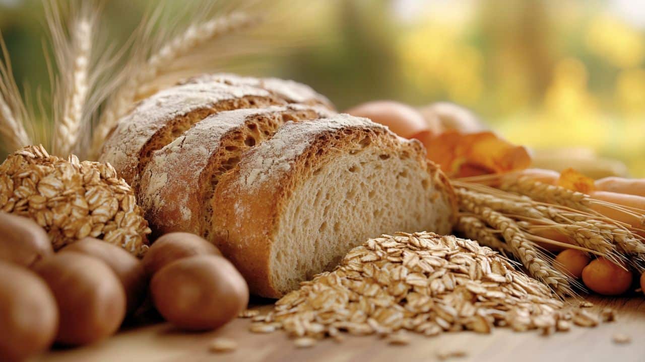 An image of food that is rich with carbohydrates.